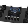 Cooktop 5 Bocas Fischer Infinity Trempe De Ferro Tripla Chama à Gás Mesa De Vidro Preto Bivolt Imagem de Cooktop 5 Bocas Fischer Infinity Trempe De Ferro Tripla Chama à Gás Mesa De Vidro Preto Bivolt