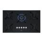 Cooktop 5 Bocas Fischer Infinity Trempe De Ferro Tripla Chama à Gás Mesa De Vidro Preto Bivolt Imagem de Cooktop 5 Bocas Fischer Infinity Trempe De Ferro Tripla Chama à Gás Mesa De Vidro Preto Bivolt