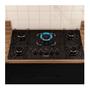Imagem de Cooktop 5 Bocas Mesa De Vidro Itatiaia Essencial Preto - Biv