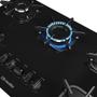 Imagem de Cooktop 5 Bocas Mueller G5 Ultra Chama Super Automático Preto Bivolt