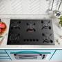 Imagem de Cooktop 5 Bocas Preto com Mesa de Vidro Atlas U Top