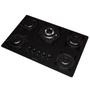 Imagem de Cooktop 5 Bocas Tripla Chama Vidro Preto - Fogatti