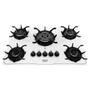 Imagem de Cooktop a Gás 5 Bocas Itatiaia Itamaster  Tripla Chama, Branco, Bivolt