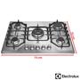Imagem de Cooktop a Gás Electrolux com 05 Bocas, Superautomático Inox - GF75X