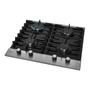 Imagem de Cooktop a Gás Fischer 4 Bocas Platinium com Trempe de ferro fundido Mesa Vidro 33800-92121 Bivolt