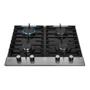 Imagem de Cooktop a Gás Fischer 4 Bocas Platinium com Trempe de ferro fundido Mesa Vidro 33800-92121 Bivolt