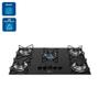 Imagem de Cooktop a Gás Fischer 5 Bocas Fit Line Preto  Bivolt