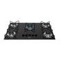 Imagem de Cooktop a Gás Fischer 5 Bocas Fit Line Preto  Bivolt