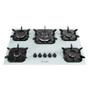 Imagem de Cooktop à Gás Mueller 5 bocas Tripla Chama Mesa Vidro Branco - Bivolt