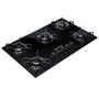 Imagem de Cooktop Brastemp 5 Bocas com Grades Piatina e Acendimento Automático Preto BDD75AE  Bivolt