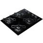 Imagem de Cooktop Brastemp Ative Chama Rápida 4Q Vidro Preto Bivolt