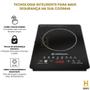 Imagem de Cooktop De Indução Elétrica Magnética Portátil Com Timer Digital Completo Linha Premium
