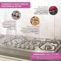 Imagem de Cooktop Elétrico Electrolux  5 Bocas  Acendimento Super Automático GT75X Chama Tripla Bivolt
