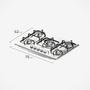 Imagem de Cooktop Elétrico Electrolux  5 Bocas  Acendimento Super Automático GT75X Chama Tripla Bivolt