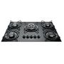 Imagem de Cooktop Esmaltec 5 Bocas Tripla Chama Gourmet Preto  Bivolt