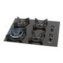 Imagem de Cooktop Fischer 4 Bocas Mesa de Vidro Preto Tripla Chama Infinity Bivolt