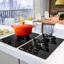 Imagem de Cooktop franke de embutir glass vidro preto a gás 2b fhg 312 2g fc bivolt 14640