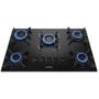 Imagem de Cooktop Itatiaia Electra 5 Bocas Mesa de Vidro Temperado e Acendimento Superautomático Preto Bivolt