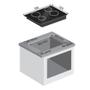 Imagem de Cooktop Midea Desea 4 Bocas Vitrocerâmica Preto Indução 220v CYAD42