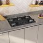 Imagem de Cooktop Mueller 5 Bocas Mesa de Vidro Temperado MCG5BB Preto Bivolt