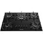 Imagem de Cooktop Mueller 5 bocas Preto com Queimador Tripla chama mesa de vidro 