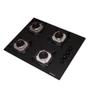 Imagem de Cooktop Nardelli NDL 4 Bocas Flange Inox Mesa de Vidro Preto Bivolt 27010101