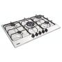 Imagem de Cooktop Tramontina 5 Bocas a Gás Inox New Penta 5GXTRI75 Bivolt Inox