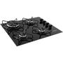 Imagem de Cooktop Tri-chama Esmaltado 4 Bocas Suggar Bivolt Preto