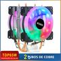 Imagem de Cooler de CPU Intel LGA 2011/1366/1700 e AMD - 3 Pin RGB - 90mm - 2 Heatpipes