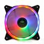 Imagem de Cooler fan 12x12 cm dupla face rgb rainbow dex dx-12j