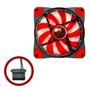 Imagem de Cooler Fan Gamer Led Vermelho 120mm Ventoinha Gamer Vermelho Led Molex