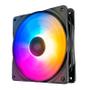 Imagem de Cooler Fan Gamer RGB DEEPCOOL RF120 FS LED Rainbow PWM 120mm