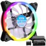 Imagem de Cooler Fan para Gabinete e CPU 120Mm X 25Mm com Led Knup - KP-VR307