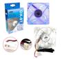 Imagem de Cooler Fan Transparente 80mm LED 12v Molex 3 Pinos DEX Cor a Escolher