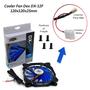 Imagem de Cooler Led Fan DEX DX-12F Azul 12cm 120mm 120x120x25mm Fan Ventoinha Gabinete Desktop PC Gamer