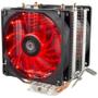 Imagem de Cooler p/ processador universal duplo cl-190 vermelho hoopson amd e intel