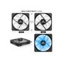 Imagem de Cooler Redragon Rgb Com Controle Gc-F006 Kit 3 Fans 120Mm
