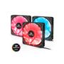 Imagem de Cooler Redragon Rgb Com Controle Gc-F006 Kit 3 Fans 120Mm
