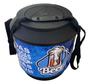 Imagem de Cooler Térmico Redondo 30 Latas Adesivado Azul Para Cerveja Com Alça De Nylon