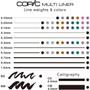 Imagem de Copic Multiliner - Estojo com 4 Canetas Fine (0,03 - 0,05 - 0,1 - 0,3)