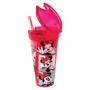 Imagem de Copo 2 em 1 Disney Minnie 540 Ml Com Tampa Com Compartimento