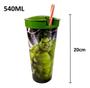 Imagem de Copo 2 em 1 Hulk de 540ml Marvel Plasútil