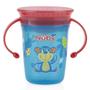 Imagem de Copo 360º Com Alça 240ml +6m Azul Macaco Nuby