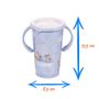 Imagem de Copo 360º Infantil Antivazamento com tampa e alça 280 ml com Desenhos Plasútil