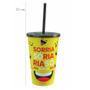 Imagem de Copo 550ml Com Tampa E Canudo - Usual Utilidades