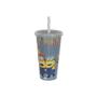 Imagem de Copo 700 ML Minions Malvado Favorito Com Tampa e Canudo