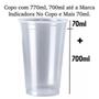 Imagem de Copo 770Ml Descartavel Liso Transparente 50 Unid Chopp Refri