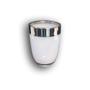 Imagem de Copo Acrílico 300 Ml Com Detalhe Cromado Ky742 Branco