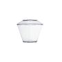 Imagem de Copo Acrílico Crystal 100ml Com Tampa PIC 101 Plastilânia Pacote 10 Unidades 