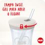 Imagem de Copo action nuk evolution com canudo amarelo 230ml com tampa e canudo 12+meses